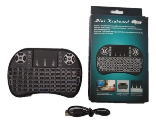 Míni Teclado Inalambrico, Pc Ps4 Xbox One, Smart Tv Con Luz