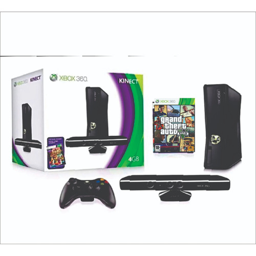 Microsoft Xbox 360 + Kinect Slim 4gb Gta 5