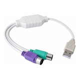 Cable Adaptador Convertidor Puerto Ps2 Mouse Teclado A Usb