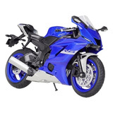 2020 Yamaha Yzf R6 Miniatura Metal Moto Adornos Coleccion