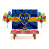 Fondo De Tela De Boca Juniors Decorar Candy Bar Cumpleaños