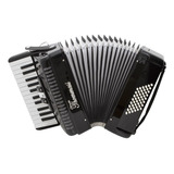 Acordeon 48 Baixos 26 Teclas Ta 4803 Preto Thommasi Cor Cinza-escuro