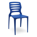 Cadeira Ville Polipopileno Azul Plaxmetal