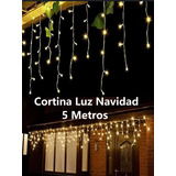 Serie Cortina Navideña Blanca Calida Luz Led 5 Metros