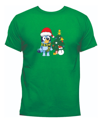 Camisetas Bluey Navidad Disney Junior Adultos Niños