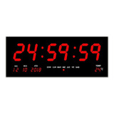 Reloj Led Digital Para Pared Temperatura, Calendario Y Alarm