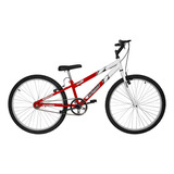 Bicicleta Aro 26 Bicolor Rebaixada Sem Marcha Masculino Cor Vermelho