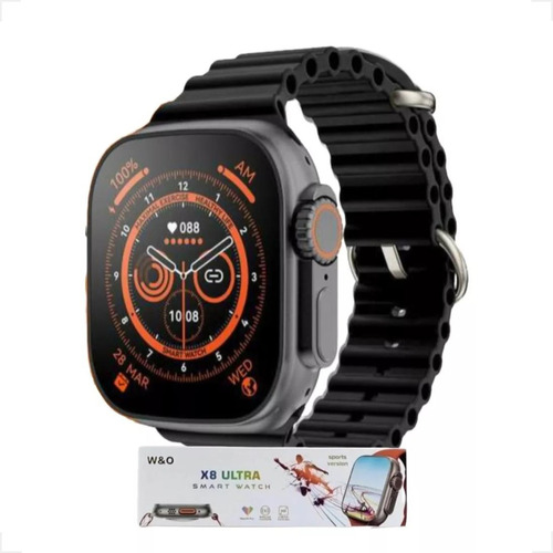   Relógio Smartwatch Feminino Maculino X8 Ultra Nfc Preto