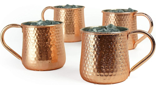 Pack 2 Mugs De Cobre Vasos Tragos Moscow Mule Mojito Bar