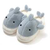 Pantuflas Sandalia Bebé Niño Tiburón Shark Peluche 