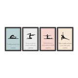 Quadro Decorativo Moldura 45x60cm Pilates Frase Joseph 