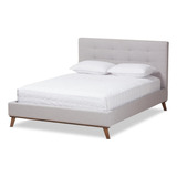 Baxton Studio Cama Plataforma Valerie, Tamaño King