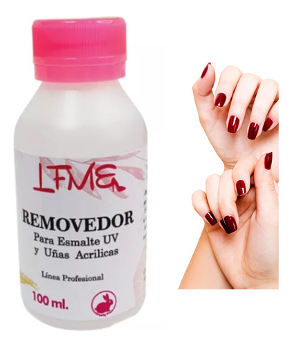 Removedor De Esmalte Uv Y Uñas Acrilicas 100 Ml Anmat