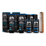 Kit 2x Balm 2x Shampoo E Pente Duplo Para Barba Robusta Fragrância Ferrari Black