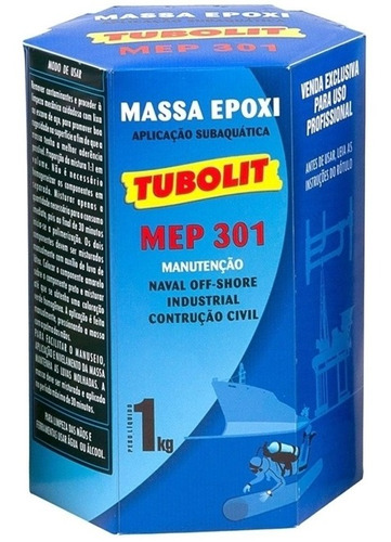 Massa Epóxi Tubolit Mep 301 (conjunto De 1 Kg) - Tubolit