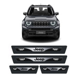 Kit Soleira Protetor Porta Resinada Blackout Jeep Renegade