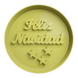 Feliz Navidad 1 - 10 Cm Cortador De Galleta Y Fondant