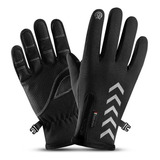 Guantes Cuero Térmicos Impermeables Touch Para Moto/bici