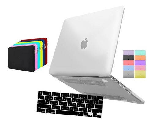 Kit Case Capa Macbook New Pro 16  A2485 + Pel Teclado + Bag
