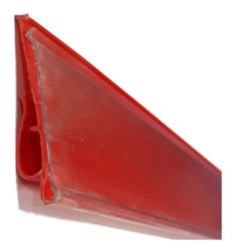 Porta Precios Plastico Para Estantes De Gondolas 120cm Rojo