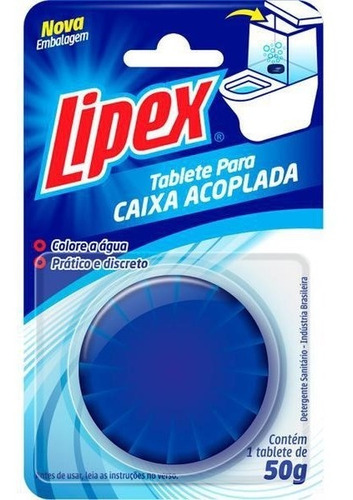 Bloco Detergente Sanitário Pedra Caixa Acoplada Lipex 50g