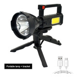 Reflector Linterna De Mano Led Multifunción 10w Recargable