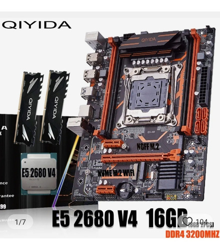 Kit Pc Xeon E5 2680 V4 Com 16gb De Memória Ddr 4