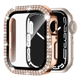 Funda Protector Oro Rosa Para Apple Watch 8 7 6 5 4 3 2 1 Se