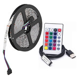 Luces Led Rgb 5 Mt Conexion Usb  Interior Exterior Nuevo