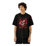 Remera Hazbin Hotel Angel Dust Anthony Poison Oversized