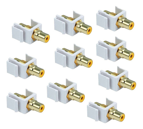 Conector De Inserción Rca Keystone Jack Hembra Snap In Ada,