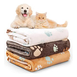 3 Pack Soft Warm Flannel Cat Blanket Dogs Sleep Mat Was...