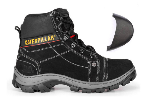 Bota Cat Masculina Conforto Segurança Trabalho Segurança