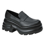 Zapato Estilo Escolar De Teen Vicenza 9501 Color Negro