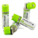 Pilas Recargables Survival Frog Easypower Usb Aa Baterías Re