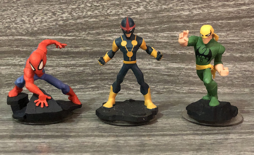 Disney Infinity 2.0 Marvel Spider Man, Nova E Iron Fist.