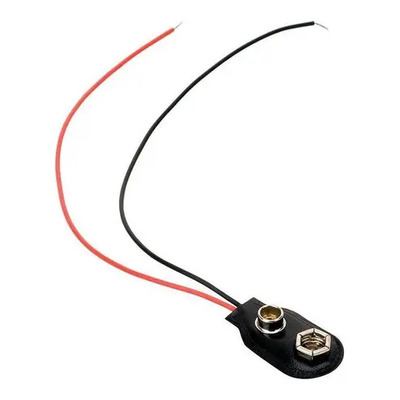 Broche Porta-pila 9 V 258-810 Negro