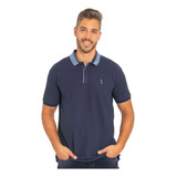 Polo Aleatory Masculina Piquet New Navy Azul Marinho