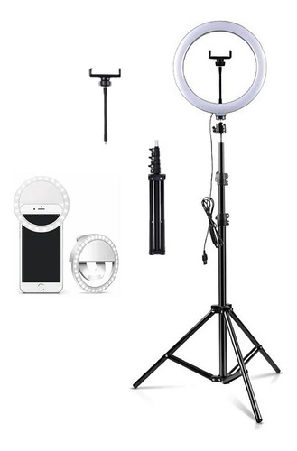 Righlight Grande Profissional C/ Ring Light Celular Kit Top