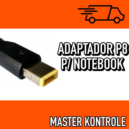 Adaptador P8 P/ Plug Retangular Notebook Lenovo