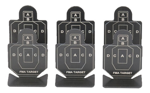 Targets Set 6pz Metal Tiro Deportivo Diana Táctico Xchws C