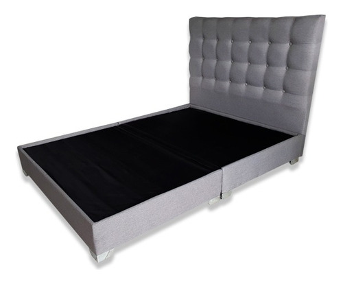 Base Cama Con Espaldar Sencilla 100x190 + Envió Gratis