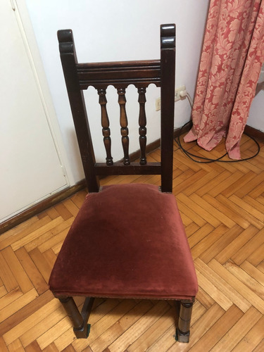 2 Sillas Roble Antiguas Comedor Respaldo Alto-usadas