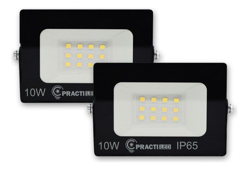 Pack X 2 Reflectores Led Para Exterior 10w Alta Potencia