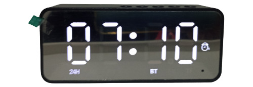 Caixa De Som Rádio Relogio Despertador Digital Bluetooth 