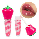 Brillo De Labios Lip Gloss Glitter Frutilla Pink 21