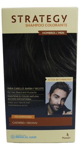 Strategy Shampoo Color Para Cabello ,barba Y Bigote Medical