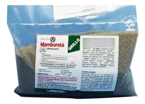 Mamboreta Grillo Topo 990gr Cebo Insecticida Dura 6 Meses