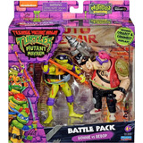 Tortugas Ninja Battle Pack Donnie Vs Bebop C/ Acc Lelab
