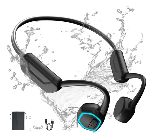 Dnniakm Auriculares De Conducción Ósea, Ipx8 Impermeables.